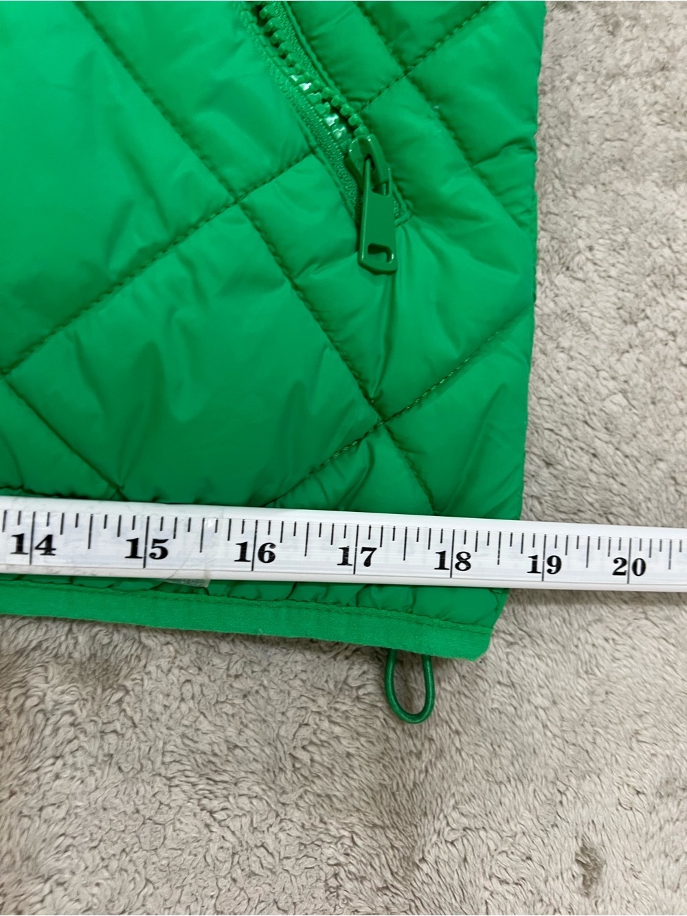 Zara Women’s Size M US Long Sleeves Hooded Quilted Short Jacket Green - Picture 8 of 16
